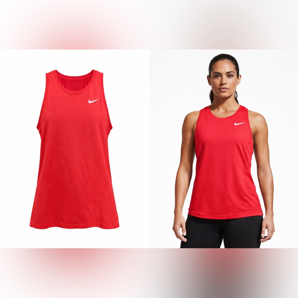 Nike Dri-Fit Women’s Coral Pink Athletic Tank Top Workout Gym size Medium